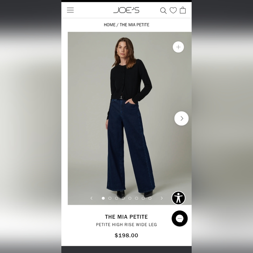 Joe's High Rise Wide Leg Jeans